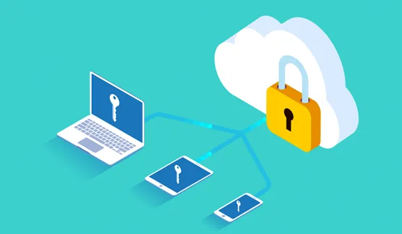 Cloud security architecture diagram showing centralized monitoring